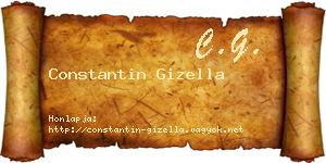 Constantin Gizella névjegykártya