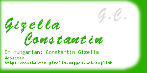 gizella constantin business card